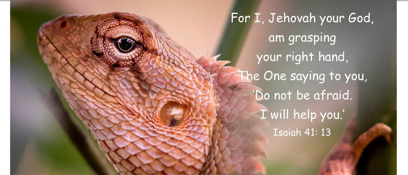 Isaiah 41:13 Lizard- Handmade Gifts